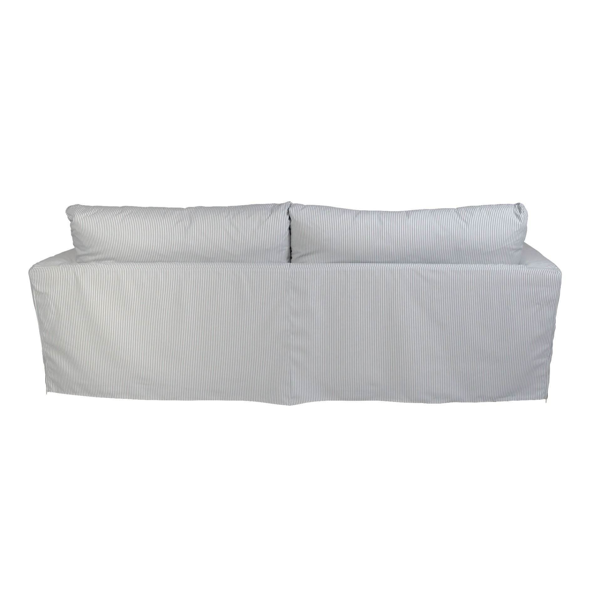 CORDELIA FABRIC SOFA IN COOL BREEZE BLUE 236CM - MyChocolateWood