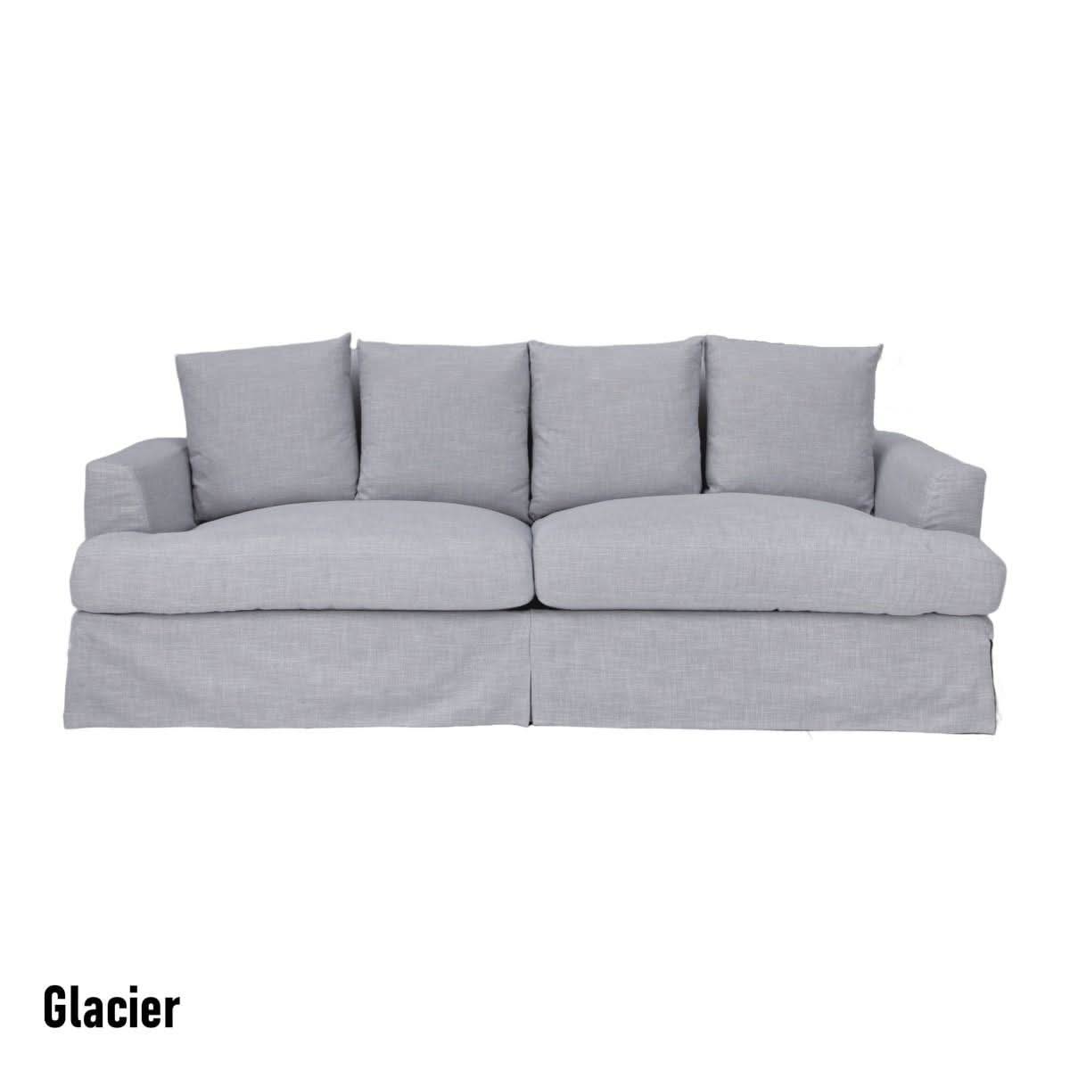 CORDELIA FABRIC SOFA IN GLACIER 236CM - MyChocolateWood
