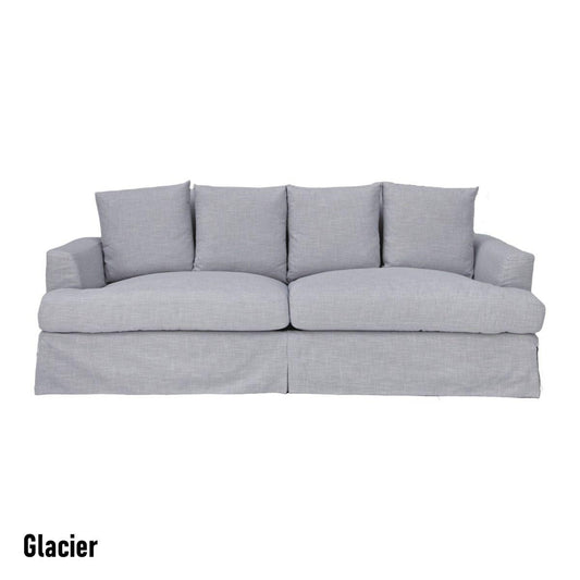 CORDELIA FABRIC SOFA IN GLACIER 236CM - MyChocolateWood