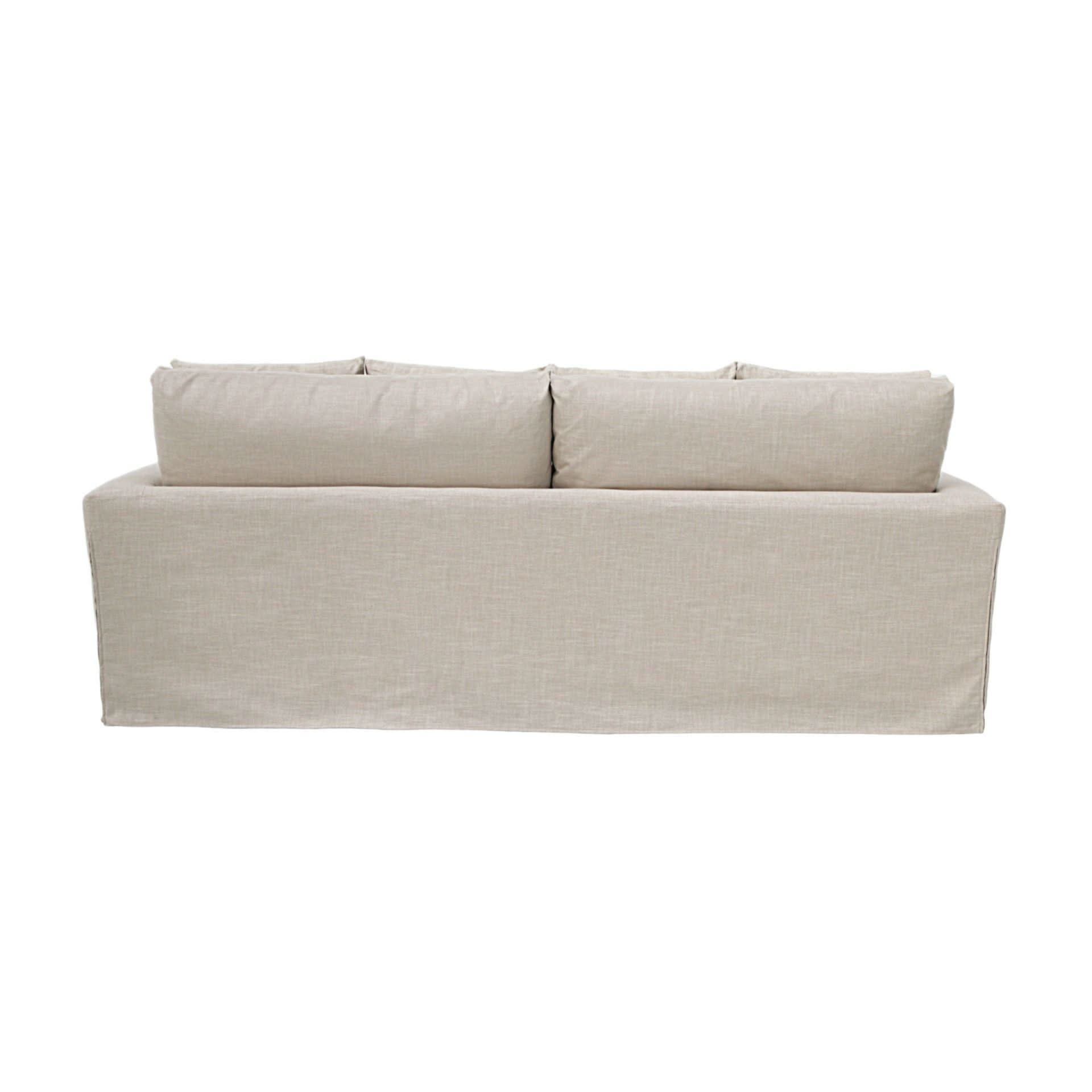 CORDELIA FABRIC SOFA IN KHAKI 236CM - MyChocolateWood