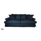 CORDELIA FABRIC SOFA IN NAVY 236CM - MyChocolateWood