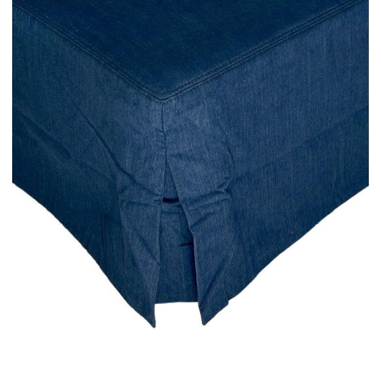 CORDELIA HAMPTON STYLE OTTOMAN IN NAVY - MyChocolateWood