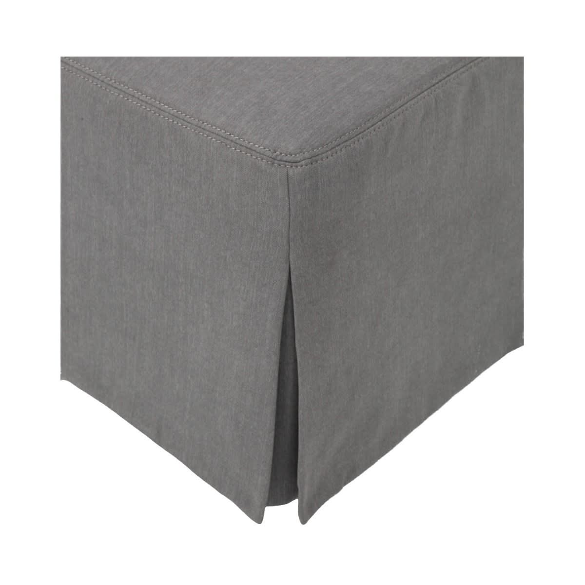CORDELIA HAMPTON STYLE OTTOMAN IN SLATE - MyChocolateWood