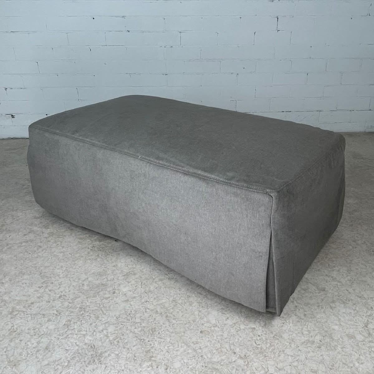 CORDELIA HAMPTON STYLE OTTOMAN IN SLATE - MyChocolateWood