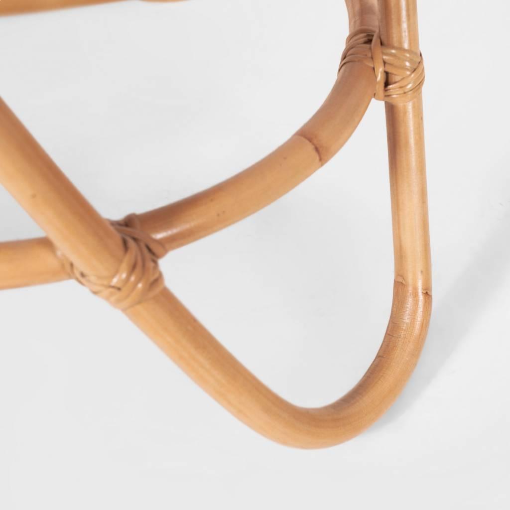 CORIO REAL RATTAN COFFEE TABLE - NATURAL DIA81X48CM - MyChocolateWood