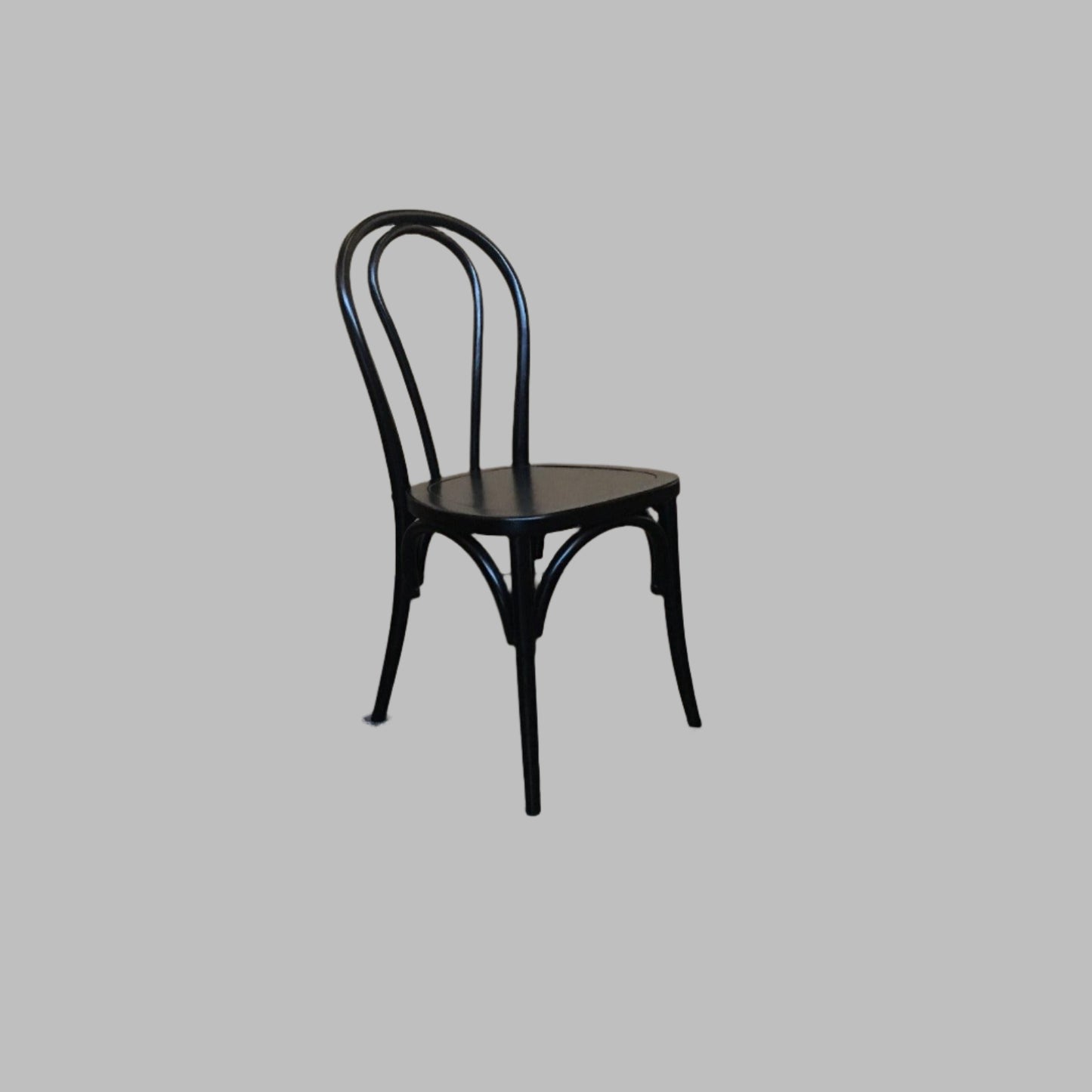 CRISTO BENTWOOD DINING CHAIR BLACK (NON-STACKABLE) - MyChocolateWood