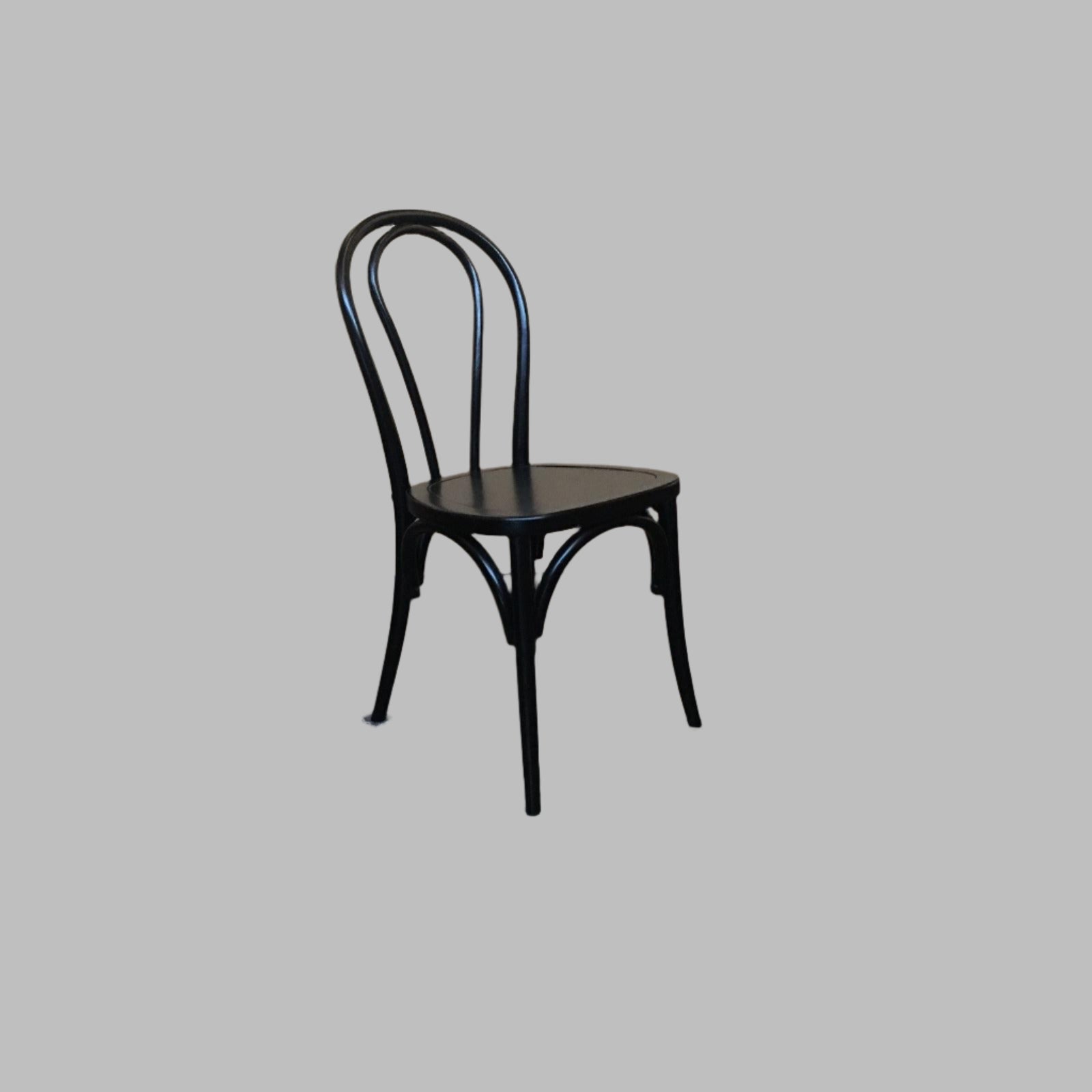 CRISTO BENTWOOD DINING CHAIR BLACK (NON-STACKABLE) - MyChocolateWood