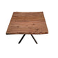 CRISTO NATURAL SOLID ACACIA TIMBER/METAL LEGS LAMP TABLE SIDE TABLE 60CM - MyChocolateWood