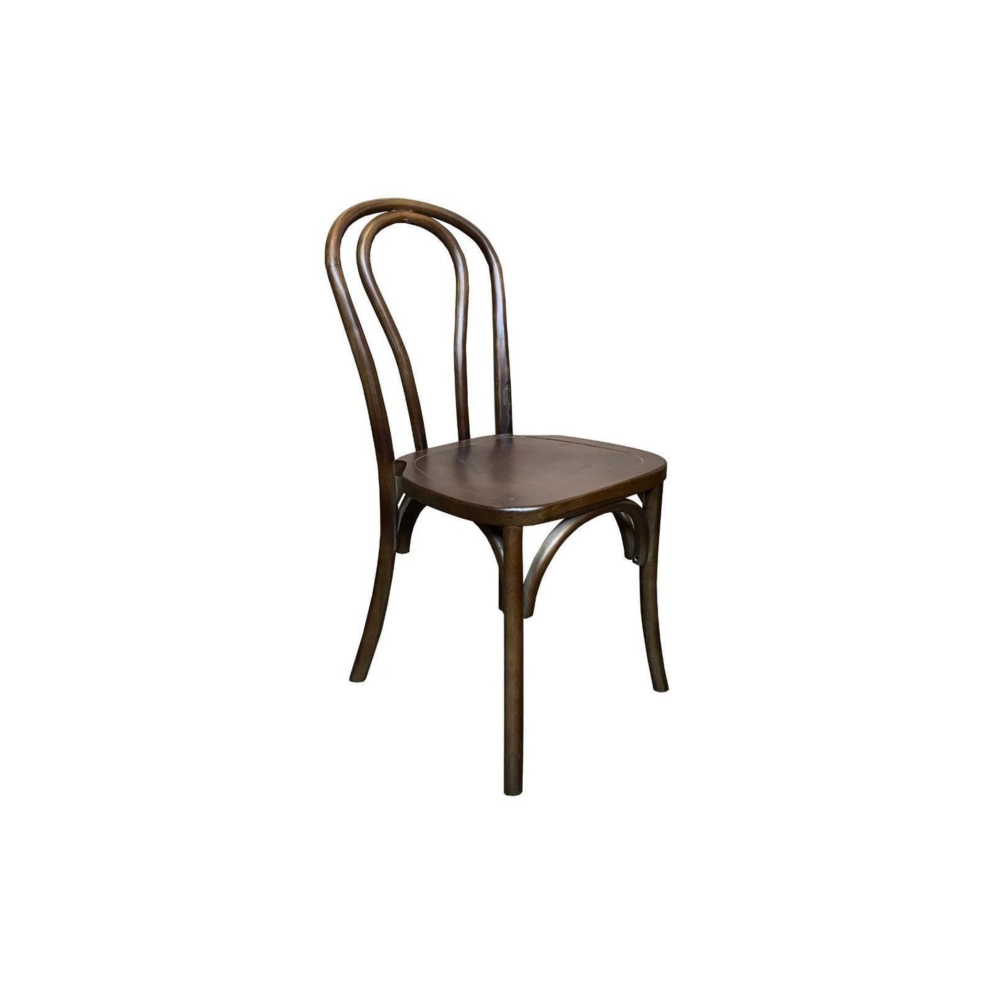 CRISTO STACKABLE BENTWOOD DINING CHAIR WALNUT - CLEARANCE - MyChocolateWood