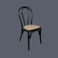 CRISTO STACKABLE BLACK BENTWOOD DINING CHAIR WITH RATTAN SEAT - MyChocolateWood