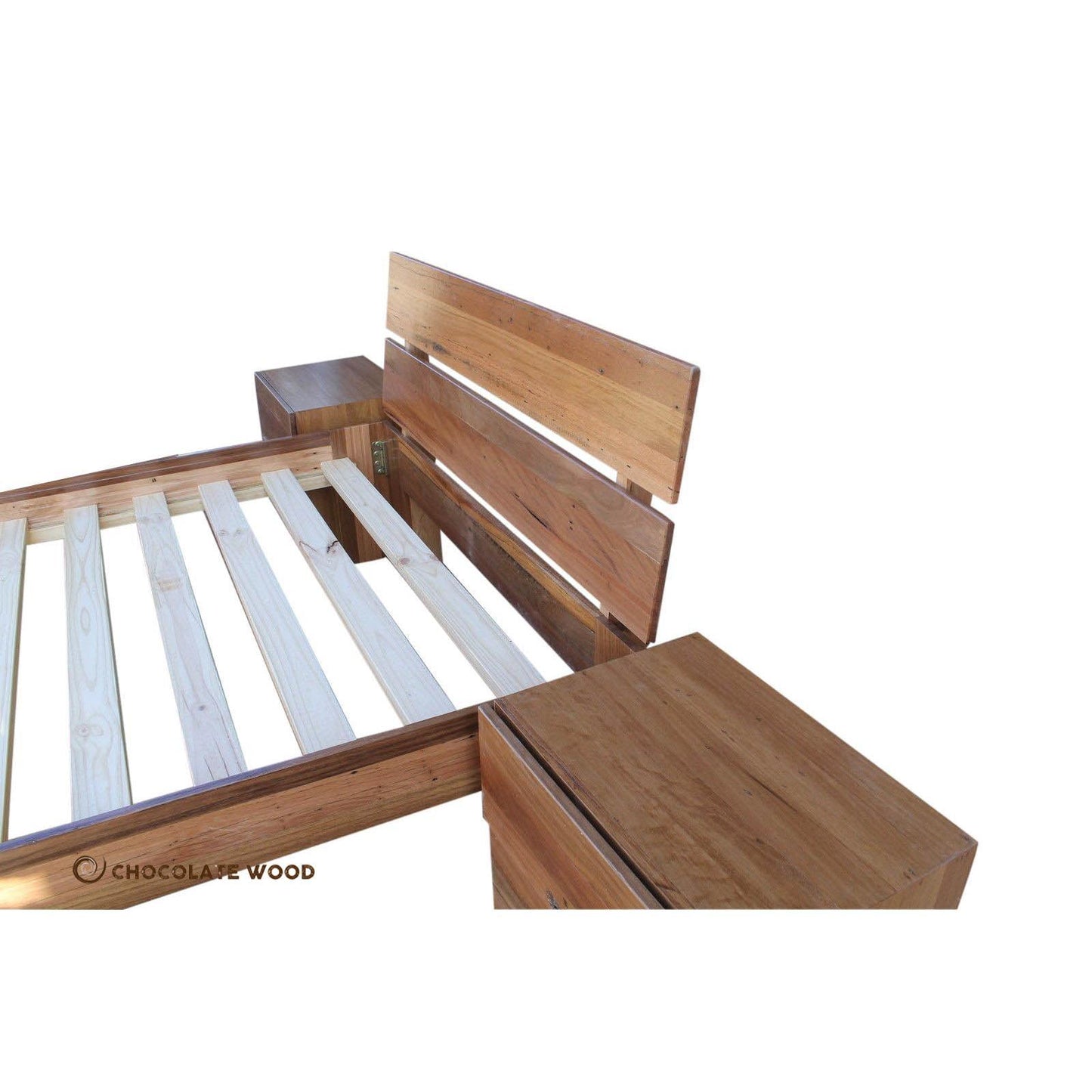 CUSOTM MADE BAYVIEW 4 PIECE BEDROOM FURNITURE IN SOLID RECYCLED HARDWOOD - MyChocolateWood