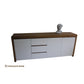 CUSTOM MADE JONES BUFFET/SIDEBOARD TASSIE OAK WITH 3 DOORS & 3 DRAWERS IN WHITE POLYURETHANE - MyChocolateWood
