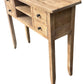 DAGENHAM NARROW CHINESE HALL TABLE/CONSOLE 4 DRAWERS IN RECYCLED ELM NATURAL - MyChocolateWood