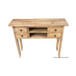 DAGENHAM NARROW CHINESE HALL TABLE/CONSOLE 4 DRAWERS IN RECYCLED ELM NATURAL - MyChocolateWood