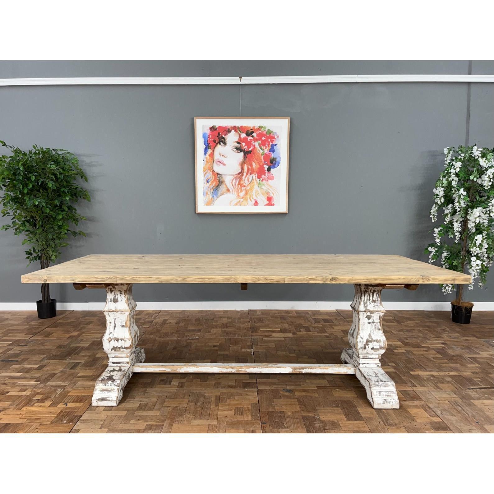 DAHAN RECYCLED PINE DINING TABLE 240CM - MyChocolateWood