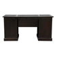 DAKOTA HANDCRAFTED SOLID MAHOGANY TIMBER WRITING DESK WITH LEATHERETTE TOP 160CM- CHOCOLATE - MyChocolateWood