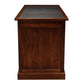 DAKOTA SOLID MAHOGANY TIMBER WRITING DESK WITH LEATHERETTE TOP - MAHOGANY 160CM - MyChocolateWood