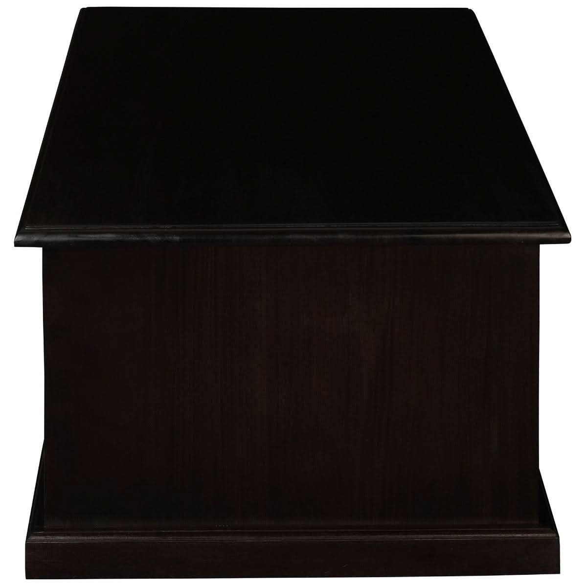 DALE SOLID MAHOGANY 2-DRAWER COFFEE TABLE IN CHOCOLATE 100CM - MyChocolateWood