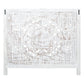 DAUPHIN MANGO WOOD QUEEN HEADBOARD ANTIQUE WHITE - MyChocolateWood