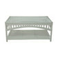 DENIZE RATTAN COFFEE TABLE IN WHITE - MyChocolateWood