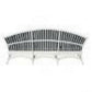 DENIZE WHITE RATTAN 2.5 SEATER SOFA SETTEE COUCH WHITE / NAVY CUSHION - MyChocolateWood