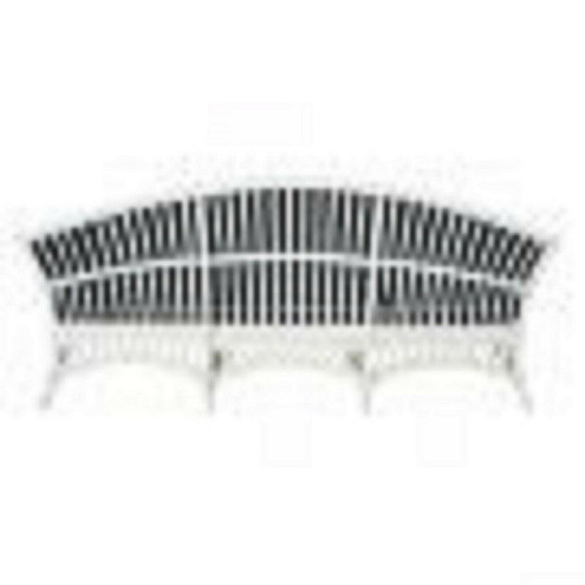 DENIZE WHITE RATTAN 2.5 SEATER SOFA SETTEE COUCH WHITE / NAVY CUSHION - MyChocolateWood