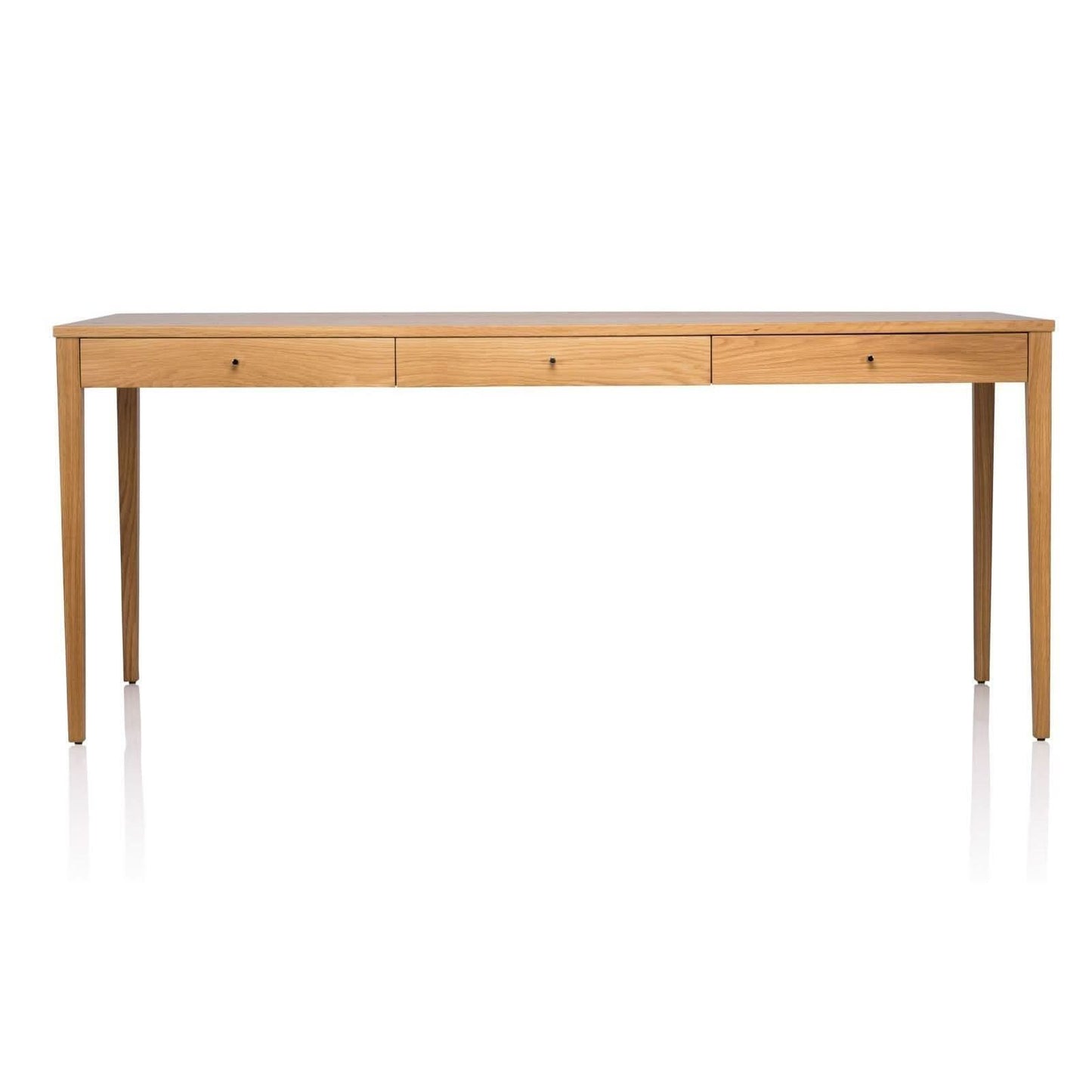 DENVER CUSTOM MADE DESK IN SOLID TASSIE OAK DESK WITH PENCIL DRAWERS - MyChocolateWood