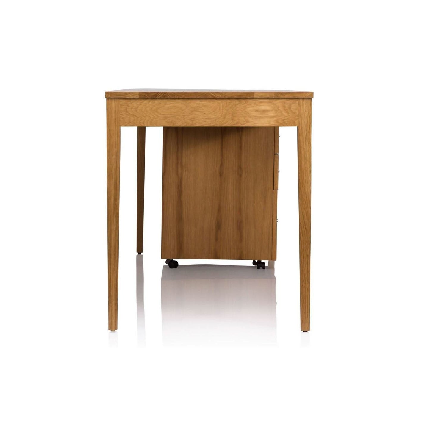 DENVER CUSTOM MADE DESK IN SOLID TASSIE OAK DESK WITH PENCIL DRAWERS - MyChocolateWood