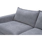 DEVINE 2 SEATER SOFA BED IN PEWTER COLOURED FABRIC - MyChocolateWood