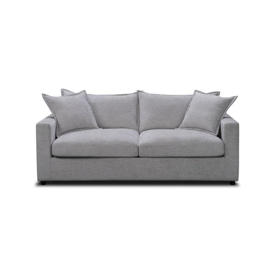 DEVINE SOFA BED IN SILVER COLOURED FABRIC - MyChocolateWood