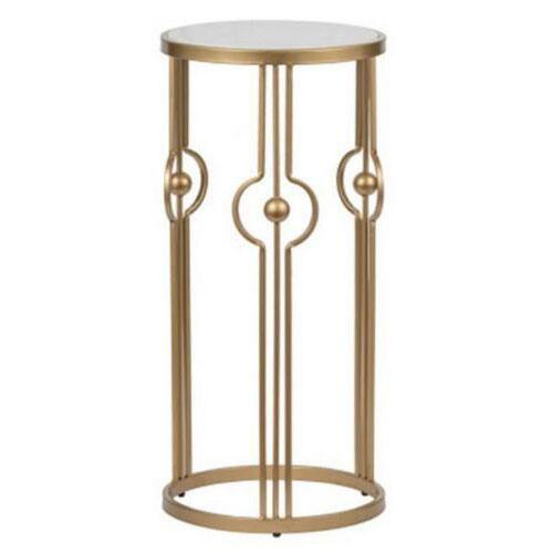 DIANNA MARBLE ART DECO SIDE TABLE/LAMP TABLE/BEDSIDE TABLE/ACCENT TABLE - MyChocolateWood