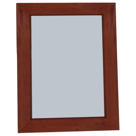 DIAS 80CM SOLID MAHOGANY TIMBER FRAME MIRROR IN MAHOGANY - MyChocolateWood