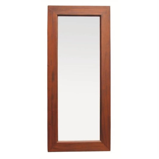 DIAS SOLID MAHOGANY TIMBER FRAME MIRROR IN MAHOGANY 65CM - MyChocolateWood