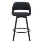 DINO PU BAR CHAIR IN LIGHT BLACK - MyChocolateWood