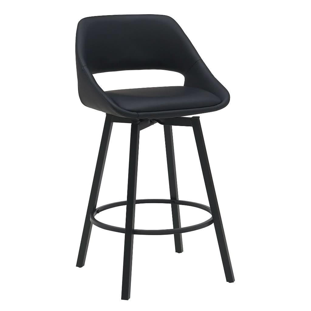 DINO PU BAR CHAIR IN LIGHT BLACK - MyChocolateWood