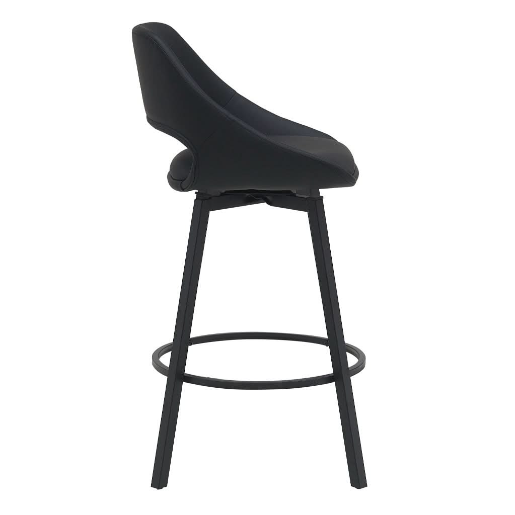 DINO PU BAR CHAIR IN LIGHT BLACK - MyChocolateWood