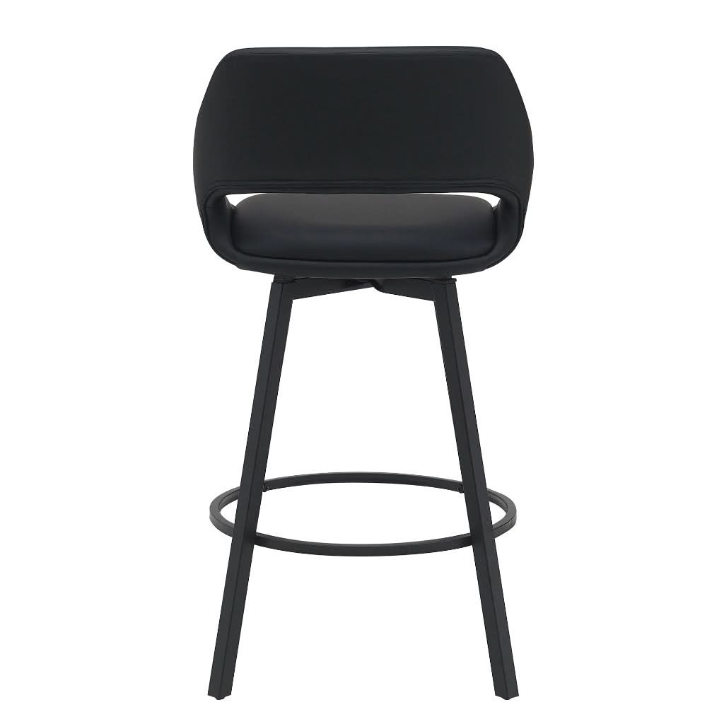 DINO PU BAR CHAIR IN LIGHT BLACK - MyChocolateWood