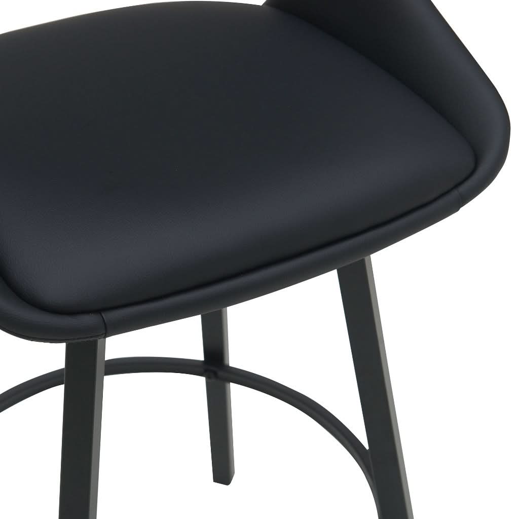 DINO PU BAR CHAIR IN LIGHT BLACK - MyChocolateWood