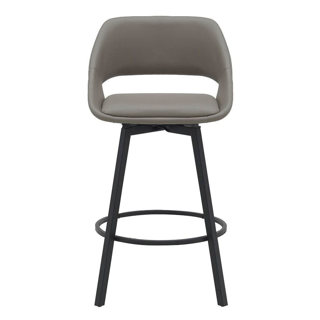DINO PU BAR CHAIR IN LIGHT GREY - MyChocolateWood