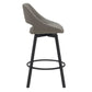DINO PU BAR CHAIR IN LIGHT GREY - MyChocolateWood