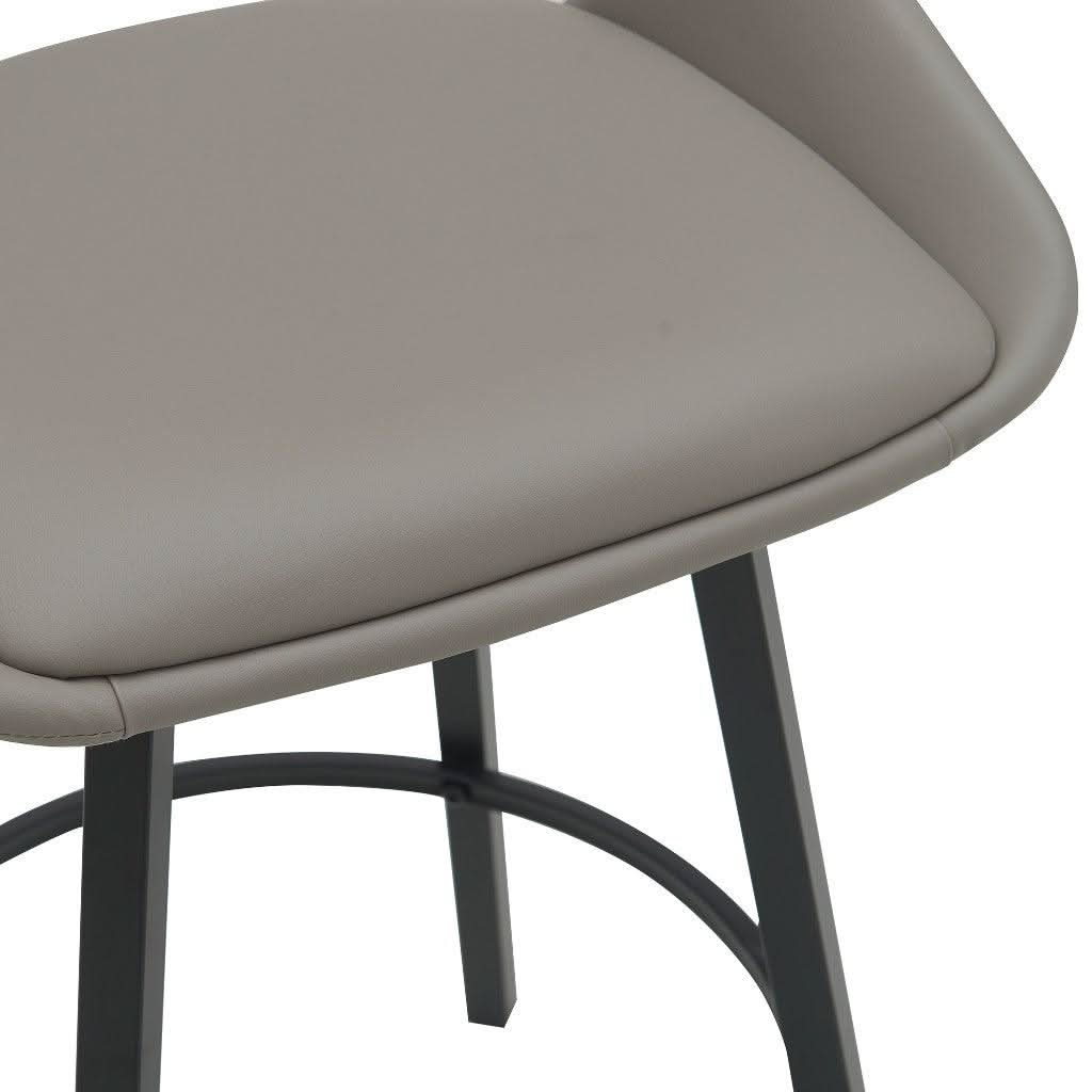 DINO PU BAR CHAIR IN LIGHT GREY - MyChocolateWood