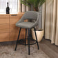 DINO PU BAR CHAIR IN LIGHT GREY - MyChocolateWood