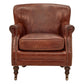 DIVINITY VINTAGE AGED LEATHER ARMCHAIR, CIGAR - MyChocolateWood