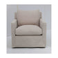 DORAN HAMPTONS STYLE SWIVEL ARMCHAIR LOUNGE CHAIR KHAKI FABRIC SLIPCOVER CHAIR - MyChocolateWood