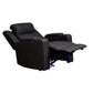 DORIA 1-SEATER (ARMCHAIR) RHINO SUEDE FABRIC ELECTRIC RECLINER IN BLACK - MyChocolateWood