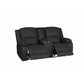 DORVAL 2-SEATER ELECTRIC RECLINER WITH CONSOLE SOFA JET - MyChocolateWood