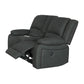 DORVAL 2-SEATER ELECTRIC RECLINER WITH CONSOLE SOFA JET - MyChocolateWood