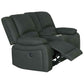 DORVAL 2-SEATER ELECTRIC RECLINER WITH CONSOLE SOFA JET - MyChocolateWood