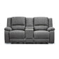 DORVAL 2 SEATER WITH CONSOLE SOFA ONYX - MyChocolateWood