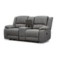 DORVAL 2 SEATER WITH CONSOLE SOFA ONYX - MyChocolateWood
